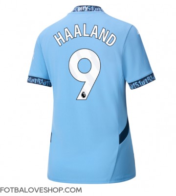 Manchester City Erling Haaland #9 Dámské Domácí Dres 2024-25 Krátký Rukáv