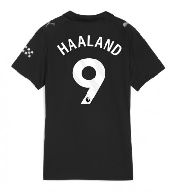 Manchester City Erling Haaland #9 Dámské Venkovní Dres 2025-26 Krátký Rukáv