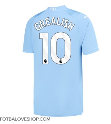 Manchester City Jack Grealish #10 Domácí Dres 2023-24 Krátký Rukáv