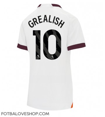 Manchester City Jack Grealish #10 Dámské Venkovní Dres 2023-24 Krátký Rukáv