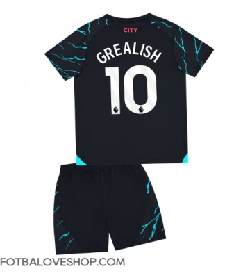 Manchester City Jack Grealish #10 Dětské Alternativní Dres 2023-24 Krátký Rukáv (+ trenýrky)