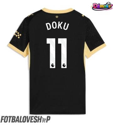 Manchester City Jeremy Doku #11 Dámské Venkovní Dres 2026-27 Krátký Rukáv