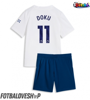 Manchester City Jeremy Doku #11 Dětské Alternativní Dres 2026-27 Krátký Rukáv (+ trenýrky)