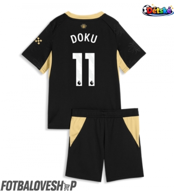 Manchester City Jeremy Doku #11 Dětské Venkovní Dres 2026-27 Krátký Rukáv (+ trenýrky)