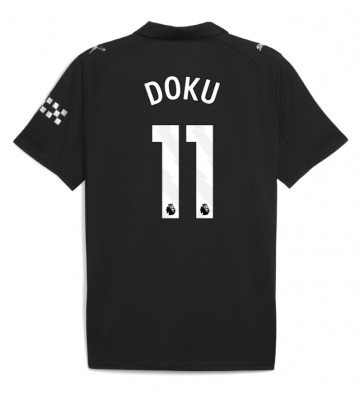 Manchester City Jeremy Doku #11 Venkovní Dres 2025-26 Krátký Rukáv