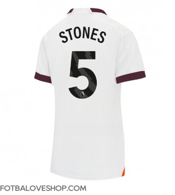 Manchester City John Stones #5 Dámské Venkovní Dres 2023-24 Krátký Rukáv