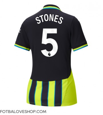 Manchester City John Stones #5 Dámské Venkovní Dres 2024-25 Krátký Rukáv