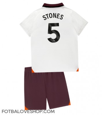 Manchester City John Stones #5 Dětské Venkovní Dres 2023-24 Krátký Rukáv (+ trenýrky)
