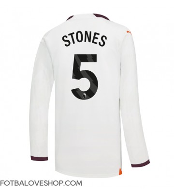 Manchester City John Stones #5 Venkovní Dres 2023-24 Dlouhý Rukáv