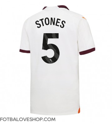 Manchester City John Stones #5 Venkovní Dres 2023-24 Krátký Rukáv