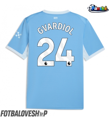 Manchester City Josko Gvardiol #24 Domácí Dres 2026-27 Krátký Rukáv