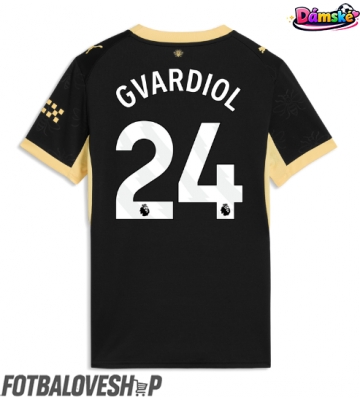 Manchester City Josko Gvardiol #24 Dámské Venkovní Dres 2026-27 Krátký Rukáv