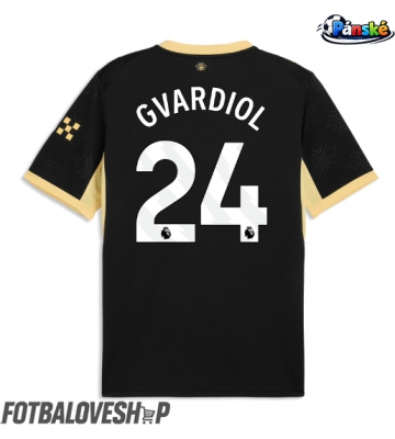 Manchester City Josko Gvardiol #24 Venkovní Dres 2026-27 Krátký Rukáv