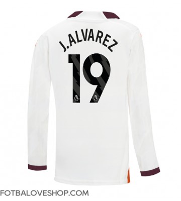 Manchester City Julian Alvarez #19 Venkovní Dres 2023-24 Dlouhý Rukáv