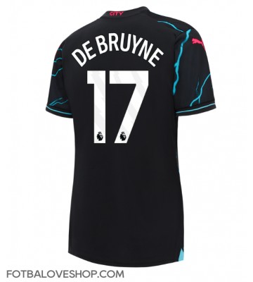 Manchester City Kevin De Bruyne #17 Dámské Alternativní Dres 2023-24 Krátký Rukáv