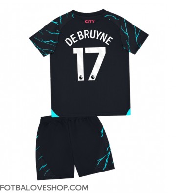 Manchester City Kevin De Bruyne #17 Dětské Alternativní Dres 2023-24 Krátký Rukáv (+ trenýrky)