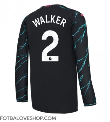 Manchester City Kyle Walker #2 Alternativní Dres 2023-24 Dlouhý Rukáv