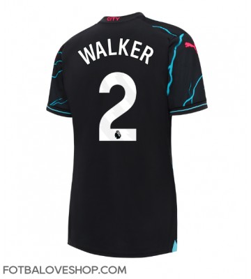 Manchester City Kyle Walker #2 Dámské Alternativní Dres 2023-24 Krátký Rukáv