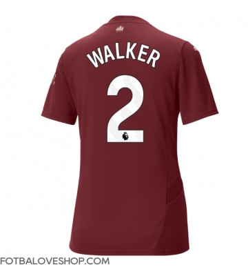 Manchester City Kyle Walker #2 Dámské Alternativní Dres 2024-25 Krátký Rukáv