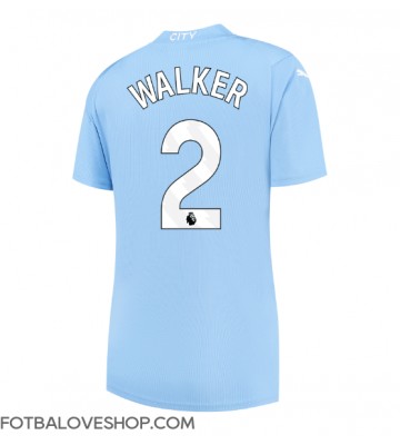 Manchester City Kyle Walker #2 Dámské Domácí Dres 2023-24 Krátký Rukáv