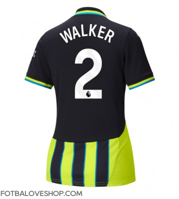 Manchester City Kyle Walker #2 Dámské Venkovní Dres 2024-25 Krátký Rukáv