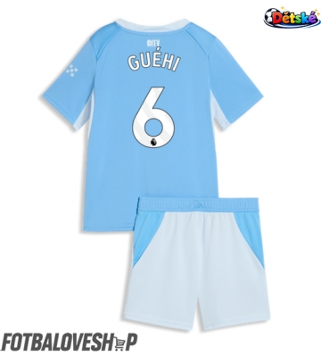 Manchester City Marc Guehi #6 Dětské Domácí Dres 2026-27 Krátký Rukáv (+ trenýrky)