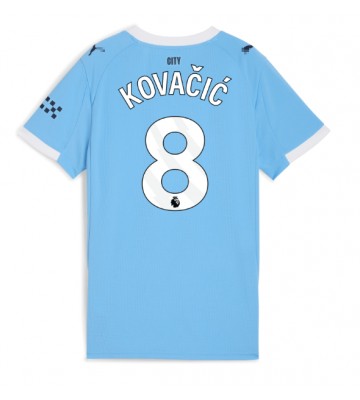 Manchester City Mateo Kovacic #8 Dámské Domácí Dres 2025-26 Krátký Rukáv Manchester City Mateo Kovacic #8 Dámské Domácí Dres 2025-26 Krátký Rukáv
