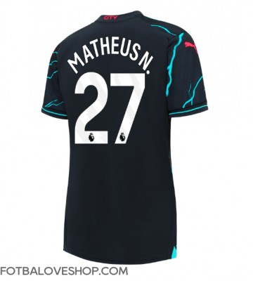 Manchester City Matheus Nunes #27 Dámské Alternativní Dres 2023-24 Krátký Rukáv