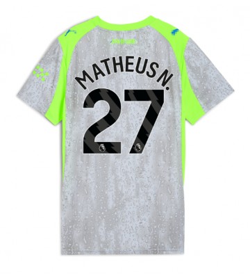 Manchester City Matheus Nunes #27 Dámské Alternativní Dres 2025-26 Krátký Rukáv Manchester City Matheus Nunes #27 Dámské Alternativní Dres 2025-26 Krátký Rukáv