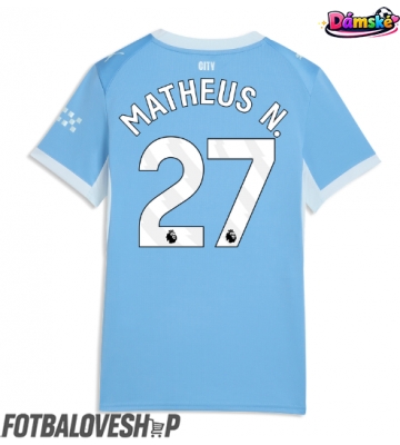 Manchester City Matheus Nunes #27 Dámské Domácí Dres 2026-27 Krátký Rukáv