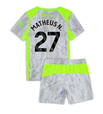 Manchester City Matheus Nunes #27 Dětské Alternativní Dres 2025-26 Krátký Rukáv (+ trenýrky)