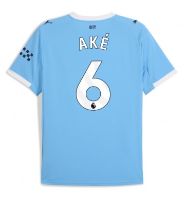 Manchester City Nathan Ake #6 Domácí Dres 2025-26 Krátký Rukáv