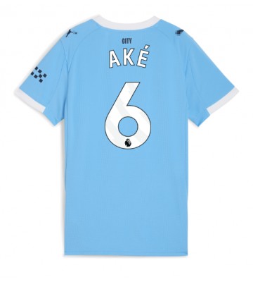 Manchester City Nathan Ake #6 Dámské Domácí Dres 2025-26 Krátký Rukáv