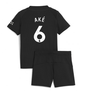 Manchester City Nathan Ake #6 Dětské Venkovní Dres 2025-26 Krátký Rukáv (+ trenýrky)