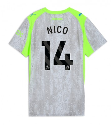Manchester City Nico Gonzalez #14 Dámské Alternativní Dres 2025-26 Krátký Rukáv Manchester City Nico Gonzalez #14 Dámské Alternativní Dres 2025-26 Krátký Rukáv