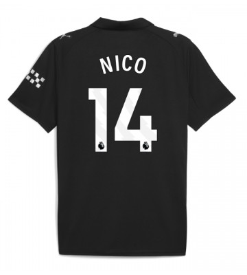 Manchester City Nico Gonzalez #14 Venkovní Dres 2025-26 Krátký Rukáv Manchester City Nico Gonzalez #14 Venkovní Dres 2025-26 Krátký Rukáv