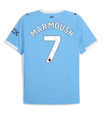 Manchester City Omar Marmoush #7 Domácí Dres 2025-26 Krátký Rukáv