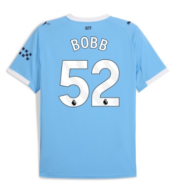 Manchester City Oscar Bobb #52 Domácí Dres 2025-26 Krátký Rukáv
