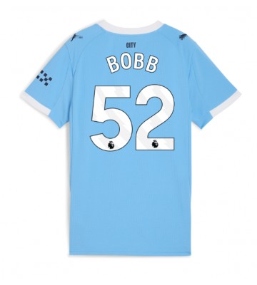 Manchester City Oscar Bobb #52 Dámské Domácí Dres 2025-26 Krátký Rukáv