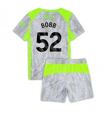 Manchester City Oscar Bobb #52 Dětské Alternativní Dres 2025-26 Krátký Rukáv (+ trenýrky)