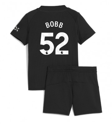 Manchester City Oscar Bobb #52 Dětské Venkovní Dres 2025-26 Krátký Rukáv (+ trenýrky)