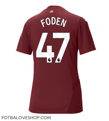 Manchester City Phil Foden #47 Dámské Alternativní Dres 2024-25 Krátký Rukáv