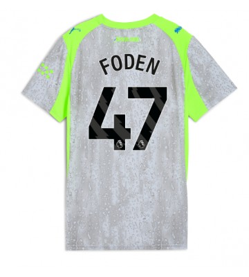 Manchester City Phil Foden #47 Dámské Alternativní Dres 2025-26 Krátký Rukáv