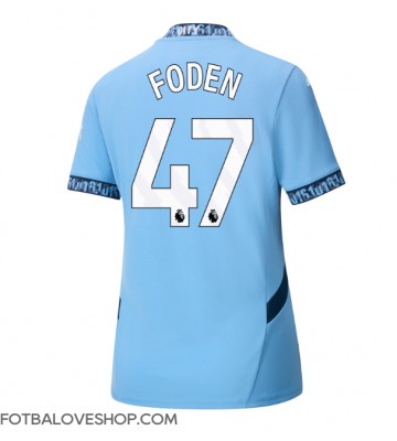 Manchester City Phil Foden #47 Dámské Domácí Dres 2024-25 Krátký Rukáv
