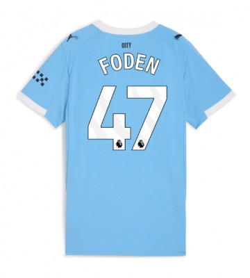 Manchester City Phil Foden #47 Dámské Domácí Dres 2025-26 Krátký Rukáv