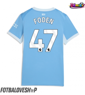 Manchester City Phil Foden #47 Dámské Domácí Dres 2026-27 Krátký Rukáv