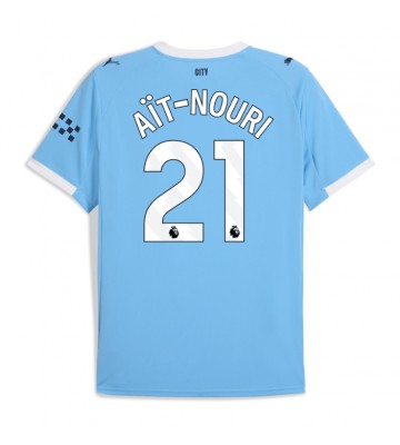 Manchester City Rayan Ait-Nouri #21 Domácí Dres 2025-26 Krátký Rukáv Manchester City Rayan Ait-Nouri #21 Domácí Dres 2025-26 Krátký Rukáv