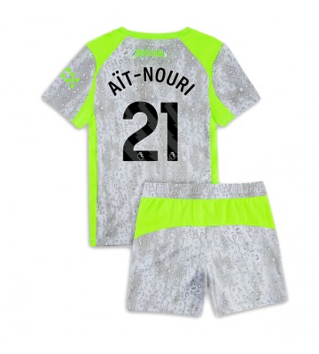 Manchester City Rayan Ait-Nouri #21 Dětské Alternativní Dres 2025-26 Krátký Rukáv (+ trenýrky)