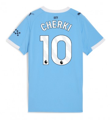 Manchester City Rayan Cherki #10 Dámské Domácí Dres 2025-26 Krátký Rukáv Manchester City Rayan Cherki #10 Dámské Domácí Dres 2025-26 Krátký Rukáv