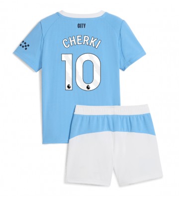 Manchester City Rayan Cherki #10 Dětské Domácí Dres 2025-26 Krátký Rukáv (+ trenýrky)